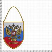 Вымпел мини в авто двухсторонний Флаг России с гербом / Герб Российской Империи (4501961) - ВОЕНТОРГ ТЫЛОВИК