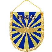 Вымпел с символикой ВКС России вышитый большой 25х32 васильковый (4504997) - ВОЕНТОРГ ТЫЛОВИК