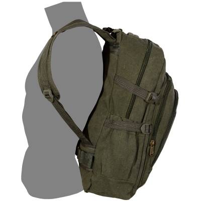 Рюкзак туристический брезентовый 5588 50х30х20 35 л зеленый (3306089) - HAKKI.RU