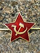 Звезда СССР большая на шапку зимнюю 31 мм красная (2105100) - ВОЕНТОРГ ТЫЛОВИК