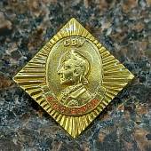 Знак фрачный СВУ ( Суворовское военное училище ) / А.В. Суворов 29х29 мм закрутка золотистый (2302960) - ВОЕНТОРГ ТЫЛОВИК