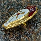 Знак нагрудный Военное училище топографическое СССР закрутка (2301936) - ВОЕНТОРГ ТЫЛОВИК