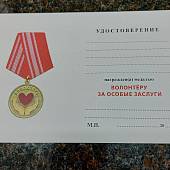 Медаль ВОЛОНТЕР / ЗА ОСОБЫЕ ЗАСЛУГИ (2401270) - ВОЕНТОРГ ТЫЛОВИК