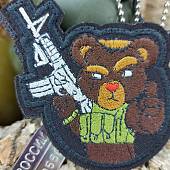 Нашивка ( шеврон патч patch ) тактическая Мишка с М416 вышитая на липучке 7х8 черная (2509494) - ВОЕНТОРГ ТЫЛОВИК