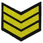 Знак - годичка ( нашивка шеврон ) нарукавный за выслугу лет ( по годам службы ) 3 года вышитый на липучке (2508003) - ВОЕНТОРГ ТЫЛОВИК