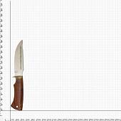 Нож с символикой МЧС России 65х13 в чехле дерево (3911088) - ВОЕНТОРГ ТЫЛОВИК