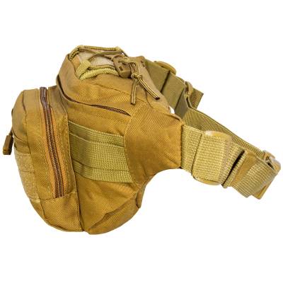 Сумка TAC поясная тактическая MОLLE коричневая (3310840) - HAKKI.RU