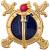 Эмблема ( знак ) петличная ( петлица ) Следственные органы ( Юстиция ) Полиция ОВД МВД России золотистая (2102103) - HAKKI