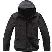 Куртка TAC SoftShell тактическая демисезонная ветровлагозащитная мембрана черная (1105942) - ВОЕНТОРГ ТЫЛОВИК