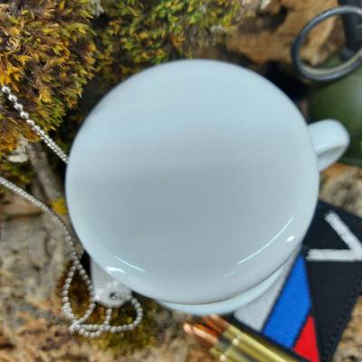 Кружка эмалированная V #Своих не бросаем  белая (4602070) - HAKKI.RU