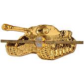 Эмблема ( знак ) петличная ( петлица ) Танковые войска левая золотистая (2102050) - ВОЕНТОРГ ТЫЛОВИК