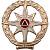 Эмблема ( знак ) петличная ( петлица ) МЧС России с просечкой золотистая (2102105) - HAKKI