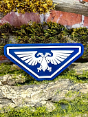 Нашивка ( шеврон патч patch ) тактическая  WARHAMMER Орел имперский 3D PVC ( пластизоль ) на липучке 8,5х4,5 синяя (2504816) - ВОЕНТОРГ ТЫЛОВИК