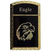 Зажигалка  газовая Eagle ( орел ) золотисто-черная (4403356) - ВОЕНТОРГ ТЫЛОВИК