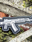 Нашивка ( шеврон патч patch ) тактическая АК-12 3D PVC на липучке 8х3 (2504411) - ВОЕНТОРГ ТЫЛОВИК