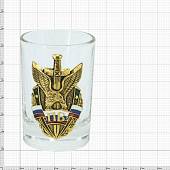 Набор подарочный стопки ( рюмки ) с символикой Пограничные войска России 3х50 мл (4620092) - ВОЕНТОРГ ТЫЛОВИК
