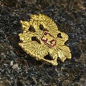 Знак нагрудный Герб ( орел ) РФ на булавке золотистый (2301847) - ВОЕНТОРГ ТЫЛОВИК