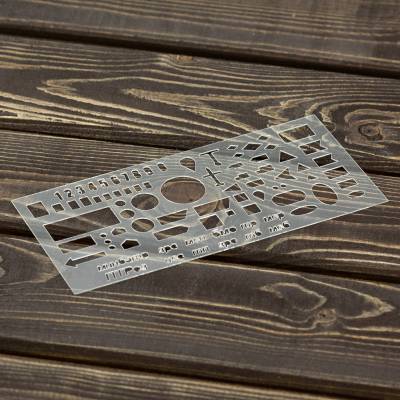 Линейка Офицерская 20х9 бесцветная (4312015) - HAKKI.RU