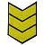 Знак - годичка ( нашивка шеврон ) нарукавный за выслугу лет ( по годам службы ) 15 лет вышитый на липучке (2508015) - HAKKI
