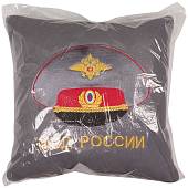 Подушка сувенирная МВД России 35х35 вышитая серая (4408016) - ВОЕНТОРГ ТЫЛОВИК