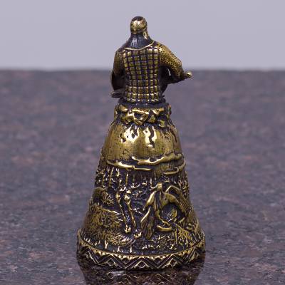 Колокольчик сувенирный богатырь Добрыня Никитич бронзовый (4416007) - HAKKI.RU