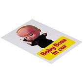 Наклейка на авто виниловая Baby Boss in car 12х8 (12018307) - ВОЕНТОРГ ТЫЛОВИК