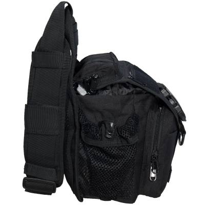 Сумка-органайзер TAC на плечо тактическая MOLLE черная (3310106) - HAKKI.RU