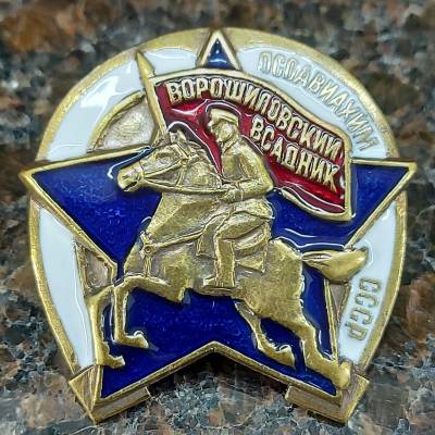 Знак нагрудный Ворошиловский всадник ОСОАВИАХИМ СССР (2305041) - HAKKI.RU