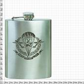 Фляга подарочная с гравировкой ВДВ России / Никто кроме нас 8 OZ-240 мл серебристая (4608101) - ВОЕНТОРГ ТЫЛОВИК