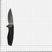 Нож складной GERBE с клипсой в чехле черно-коричневый (3914074)  - ВОЕНТОРГ ТЫЛОВИК
