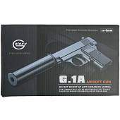 Пистолет GALAXY пневматический страйкбольный Colt 25 с глушителем магазин 7 шт калибр 6 мм (3219028) - ВОЕНТОРГ ТЫЛОВИК