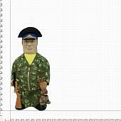 Скульптура Бар - заначка Генерал ФСБ России охотник с зайцем (4904040) - ВОЕНТОРГ ТЫЛОВИК