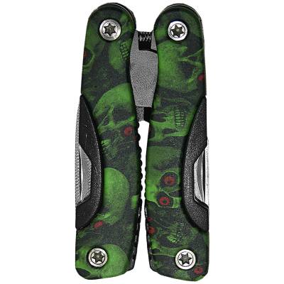 Инструмент многофункциональный ( Multi Tool ) 9 инструментов череп зеленый 7 (3304983) - HAKKI.RU