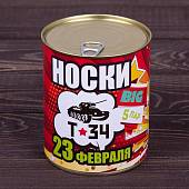 Носки в банке консервированные подарочные Носки BIG 5 пар Т34 (4807194) - ВОЕНТОРГ ТЫЛОВИК