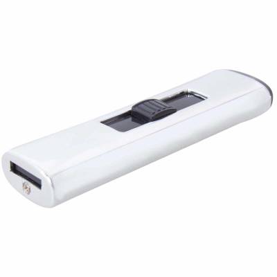 Зажигалка  электронная с зарядкой от USB серебристая (4403976) - HAKKI.RU