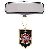 Вымпел мини в авто с вышивкой ГРУ ГШ ВС РФ 10х7 черный (4501035) - ВОЕНТОРГ ТЫЛОВИК