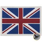 Нашивка ( шеврон патч patch ) тактическая флаг GREAT BRITAIN ВЕЛИКОБРИТАНИЯ 3D PVC ( пластизоль ) на липучке 7х5 белая (2504132) - ВОЕНТОРГ ТЫЛОВИК