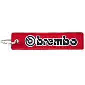 Брелок с символикой BREMBO ( БРЕМБО ) вышитый полоса ( лента ) 13х3 красный (4402302) - ВОЕНТОРГ ТЫЛОВИК