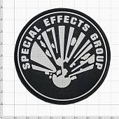 Нашивка ( шеврон патч patch ) тактическая SPECIAL EFFECTS GROUP 3D PVC ( пластизоль ) на липучке 8х8 черная (2504157) - ВОЕНТОРГ ТЫЛОВИК