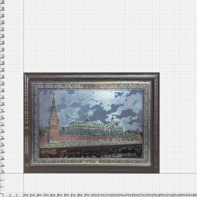 Плакетка ( панно ) Кремлевская набережная / Москва 205х155 (4406984) - HAKKI.RU