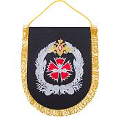Вымпел с символикой ГРУ ГШ ВС РФ вышитый большой 25х32 черный (4504082) - ВОЕНТОРГ ТЫЛОВИК