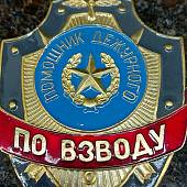 Знак ( жетон ) нагрудный Помощник дежурного по взводу (2304010) - ВОЕНТОРГ ТЫЛОВИК