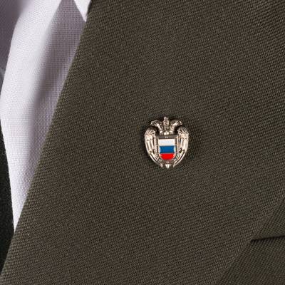 Знак фрачный ФСО России на пимсе золотистый (2302004) - HAKKI.RU