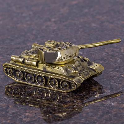 Модель танка Т-34 77х28х24 мм бронза (4901028) - HAKKI.RU