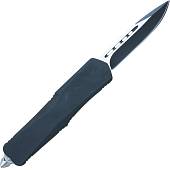 Нож складной MICROTECH автоматический выкидной Combat Troodon D/E 00556 в чехле черный (3913057) - ВОЕНТОРГ ТЫЛОВИК