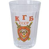 Стакан граненый с символикой КГБ СССР (4609076) - ВОЕНТОРГ ТЫЛОВИК