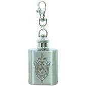 Фляга подарочная с символикой ФСБ России 1 OZ-30 мл серебристая (4608092) - ВОЕНТОРГ ТЫЛОВИК