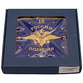Часы настенные Полиция России вышитые на бархате 23х23 (4102027) - ВОЕНТОРГ ТЫЛОВИК