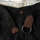 Брюки ( штаны ) Abercrombie & FItch мужские карго демисезонные c боковыми карманами черные (1101803) - ВОЕНТОРГ ТЫЛОВИК