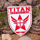 Нашивка ( шеврон патч patch ) тактическая TITAN PROTECTION 3D PVC ( пластизоль ) на липучке 9х11 белая (2504183) - ВОЕНТОРГ ТЫЛОВИК